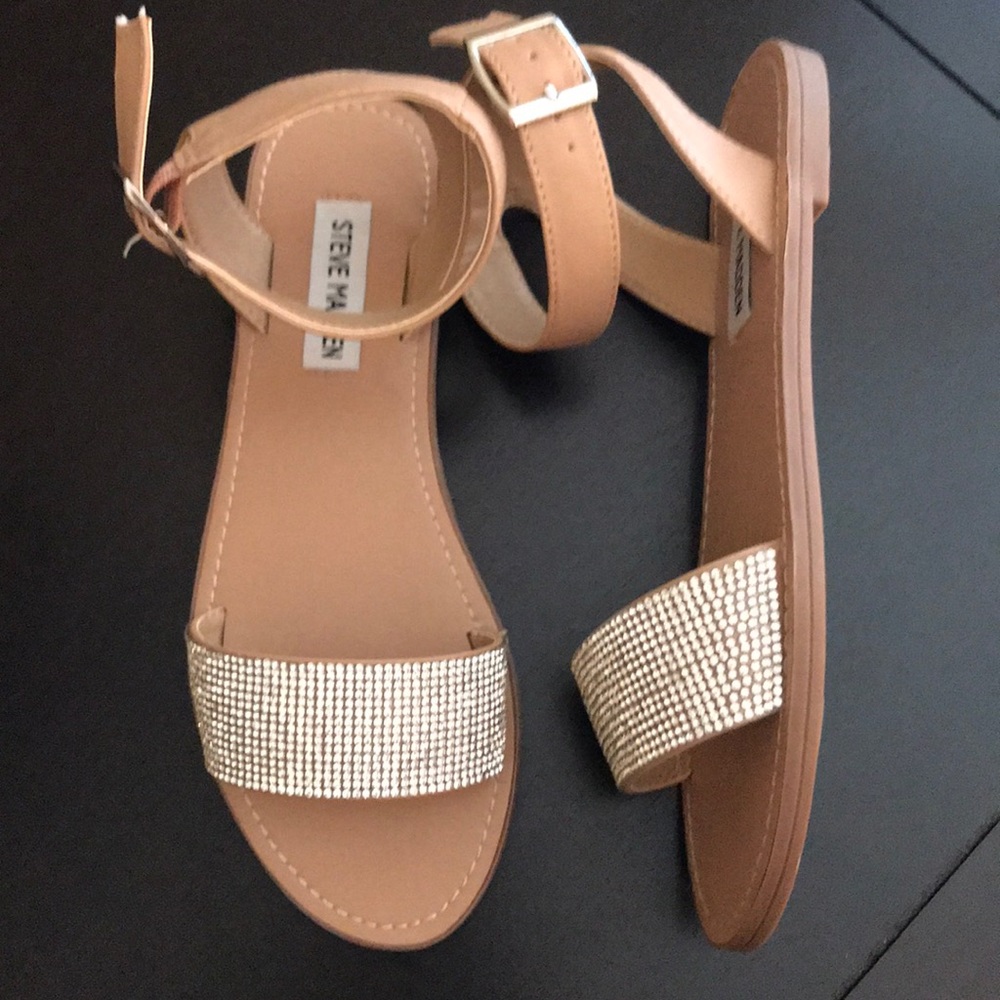 Steve Madden sandals with rhinestones